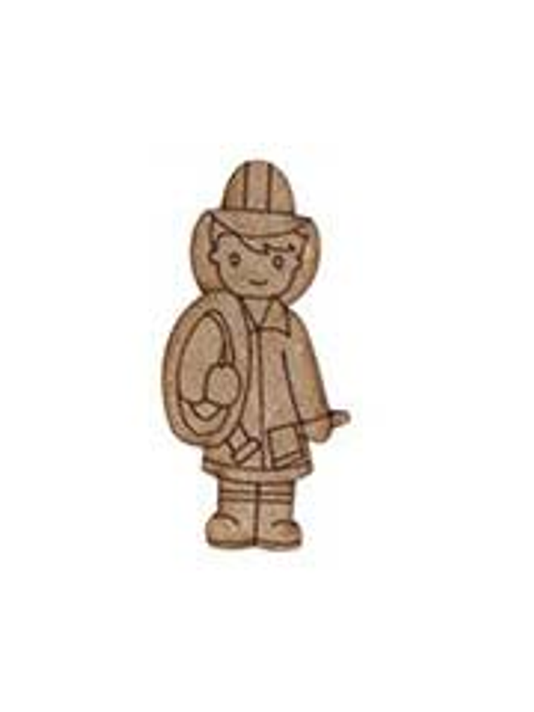 Silueta Profesión Bombero 1