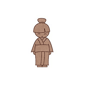 Silueta Chinita con Moño