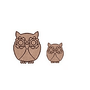 Silueta Set 2 Búhos