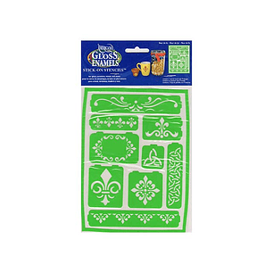 Plantilla Adhesiva Flor de Lis 15x20cm - Americana