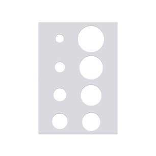 Plantilla Arcilla Polimérica - Círculos