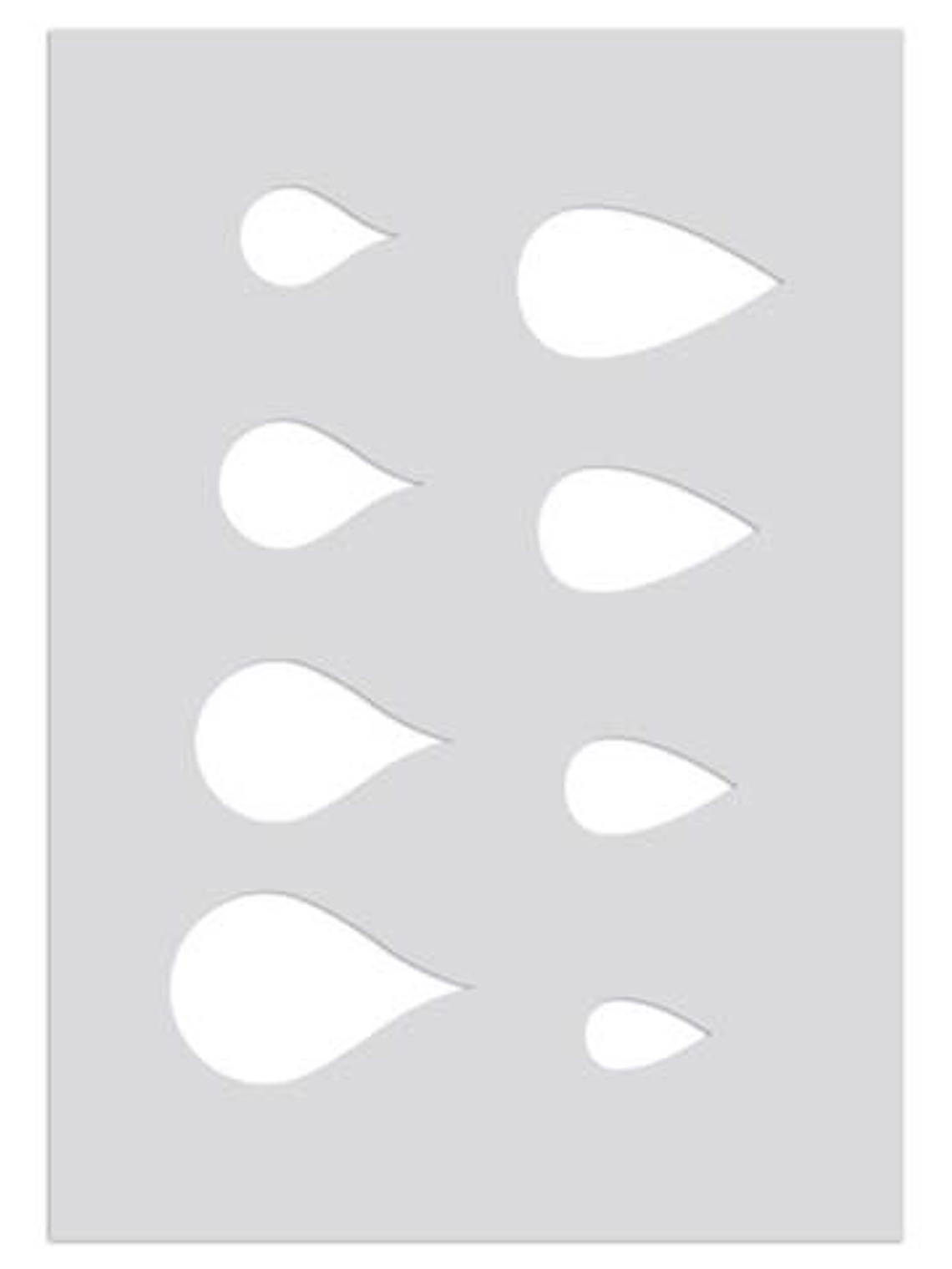 Plantilla Arcilla Polimérica - Gotas 1