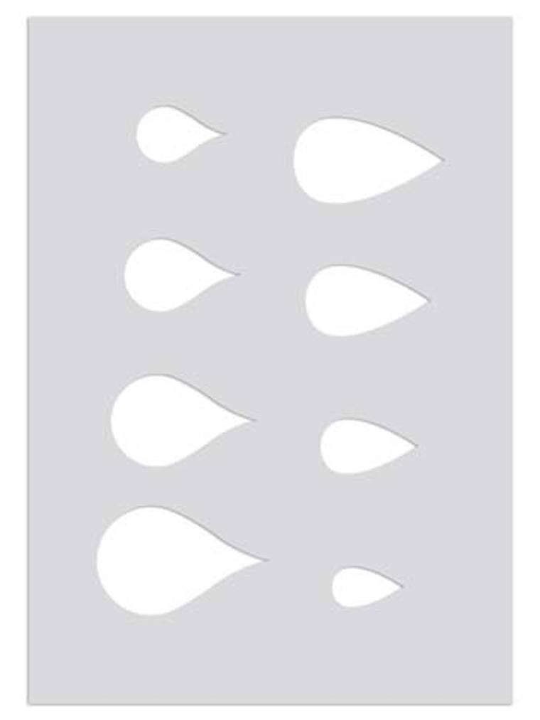 Plantilla Arcilla Polimérica - Gotas 1