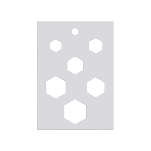 Plantilla Arcilla Polimérica - Hexágonos