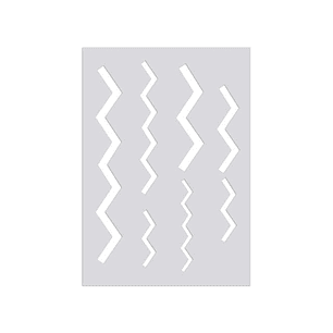 Plantilla Arcilla Polimérica - Líneas Zig Zag
