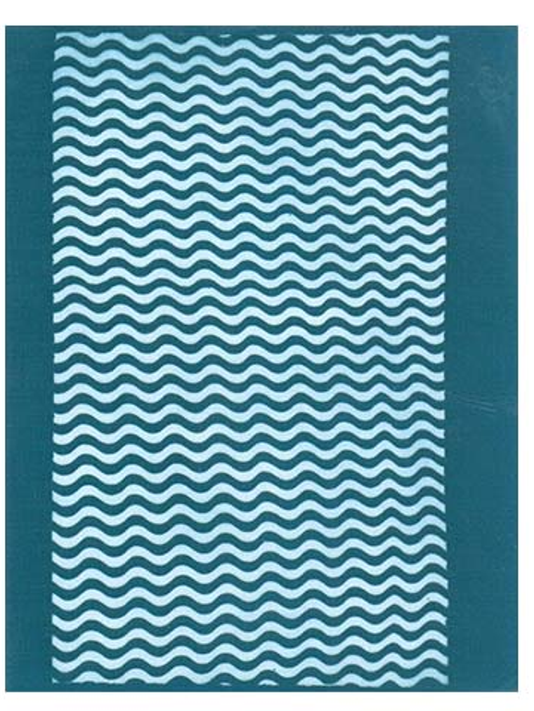 Plantilla para Pintar Arcilla Polimérica - Ondas 1