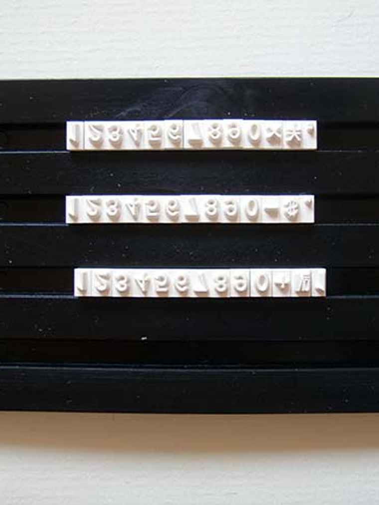 Set Sello Alfabeto - Recambio Números 2