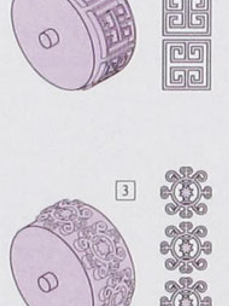 4 Ruedas de Textura para Rodillo Textura - Sculpey 2