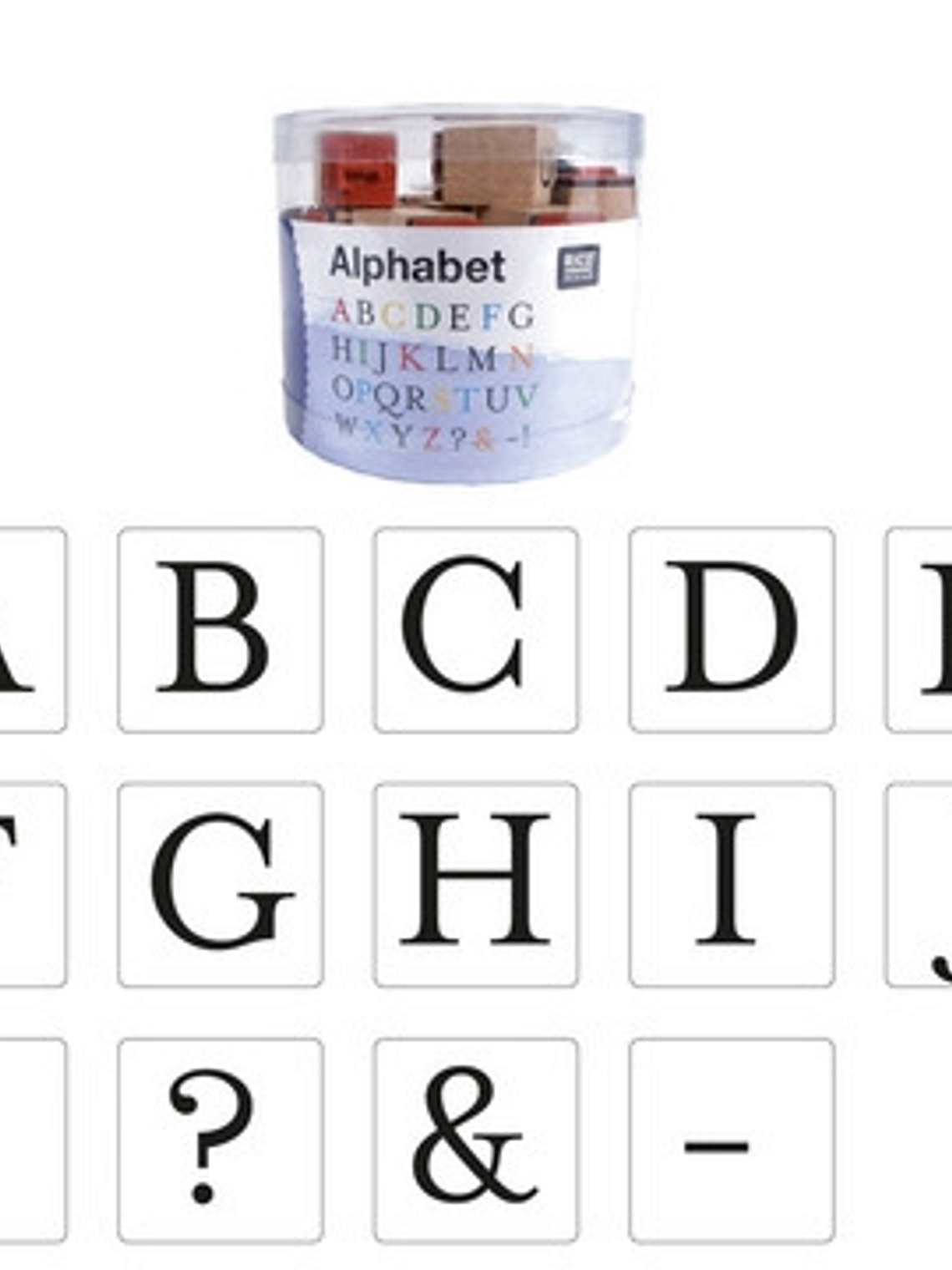 Sellos Madera Alfabeto x 30 1