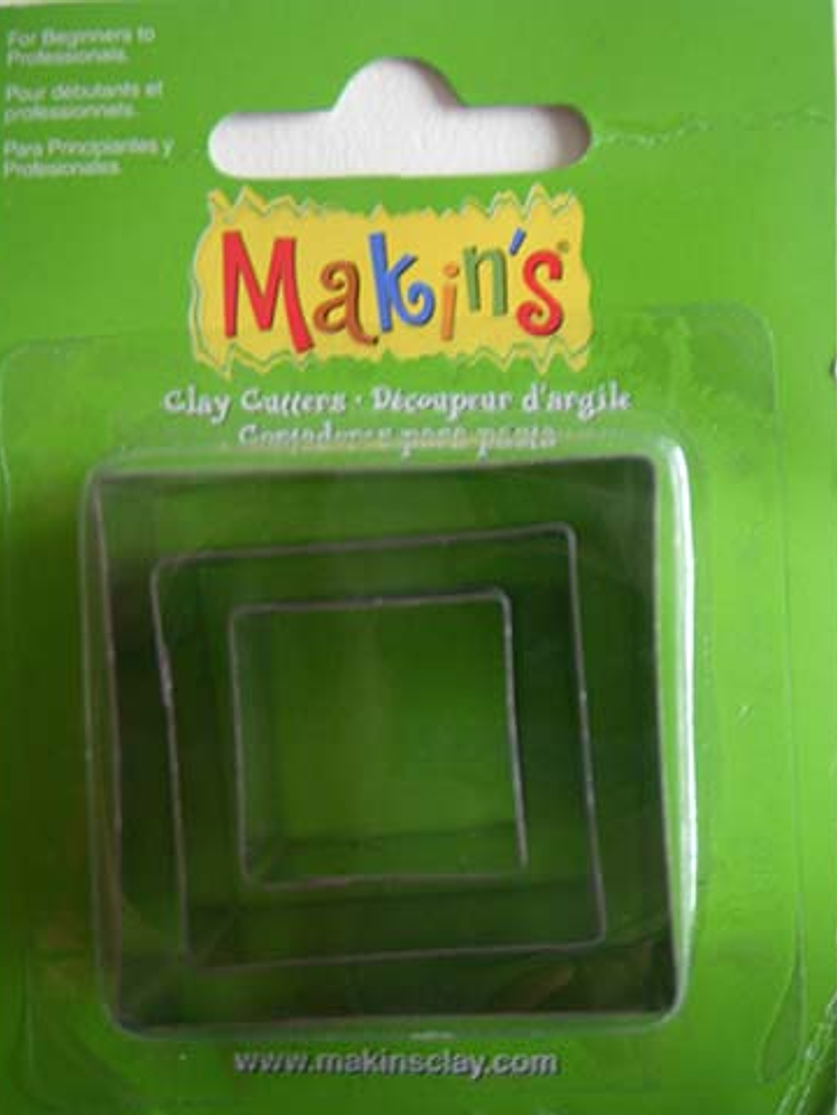 Set 3 cortadores cuadrados de Makin’s 1