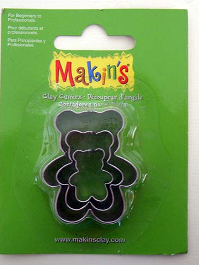 Set 3 cortadores Osito de Makin's 1