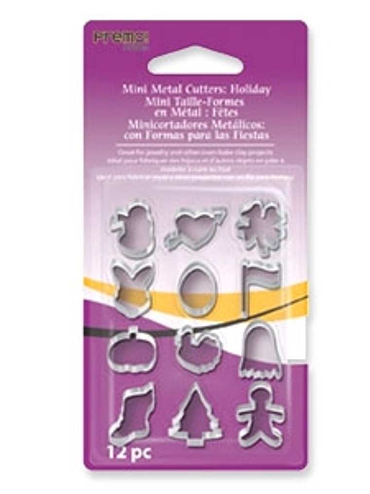 Set 12 minicortadores Formas Fiestas - Sculpey 1