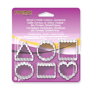Set 6 cortadores Figuras Geométricas Onduladas