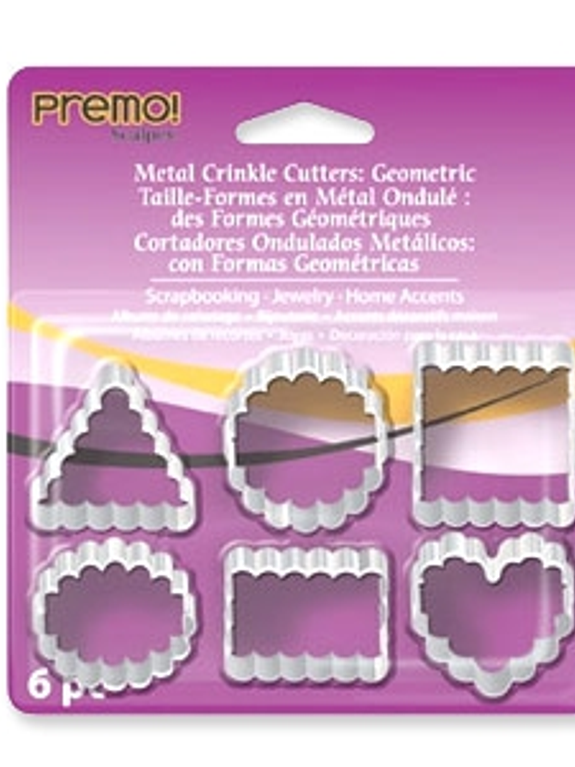 Set 6 cortadores Figuras Geométricas Onduladas 1