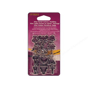 Set 12 minicortadores Boda - Sculpey