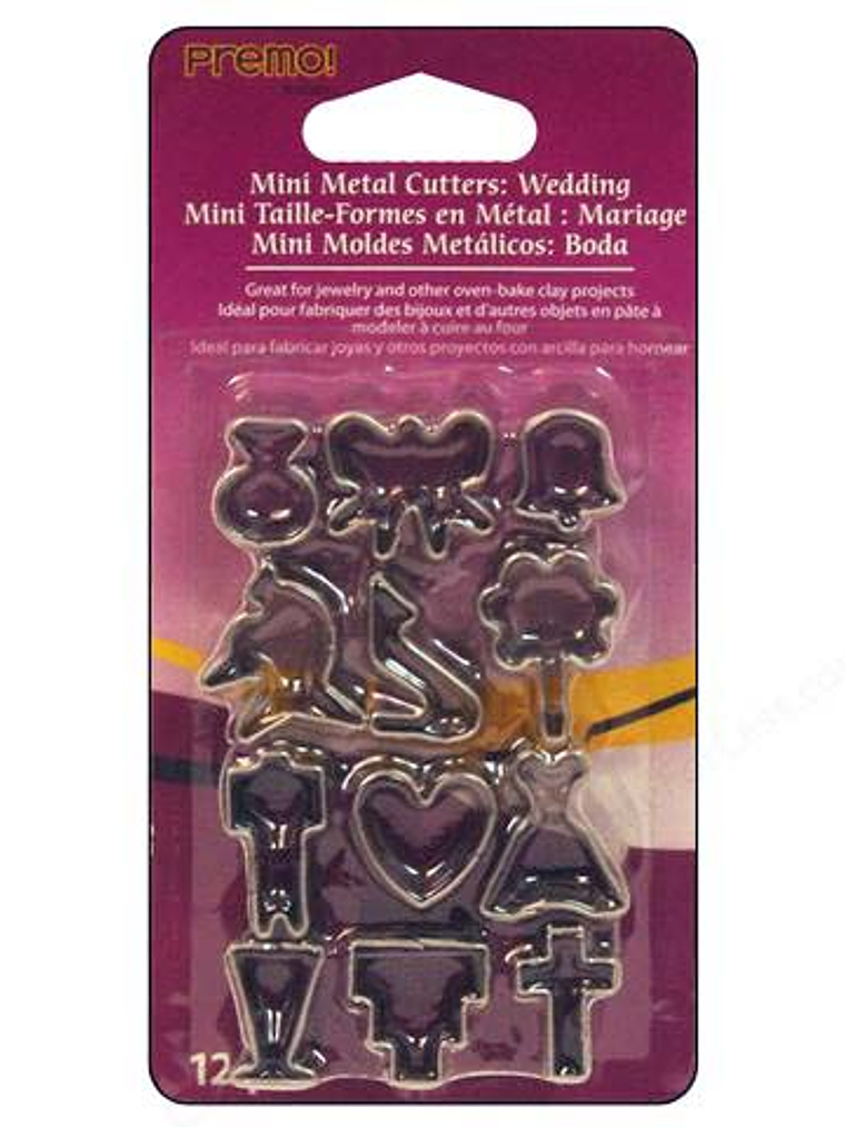 Set 12 minicortadores Boda - Sculpey 1