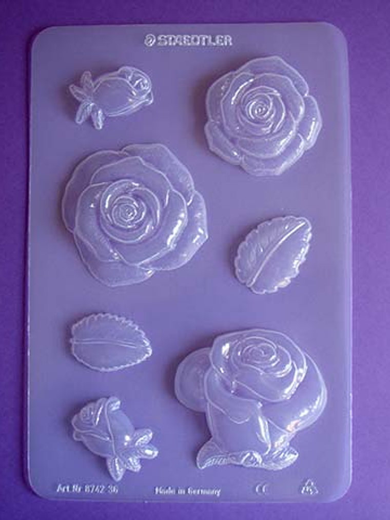 Molde Flexible Rosas - Fimo 1