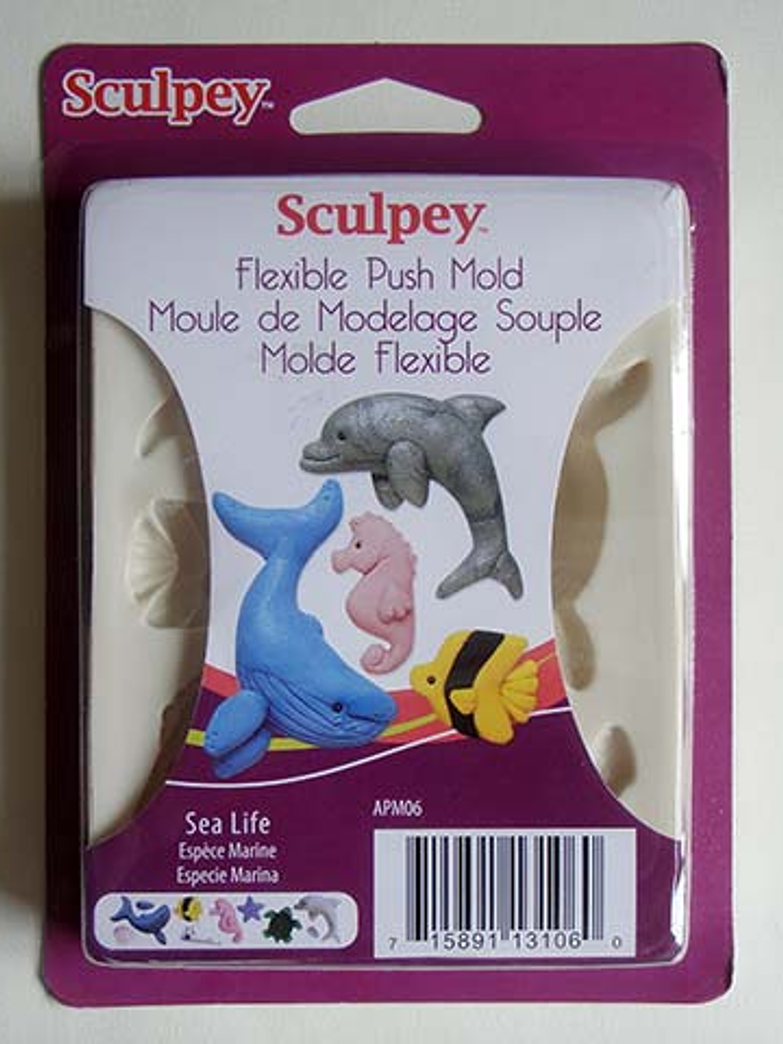 Molde Flexible Especie Marina - Sculpey 1