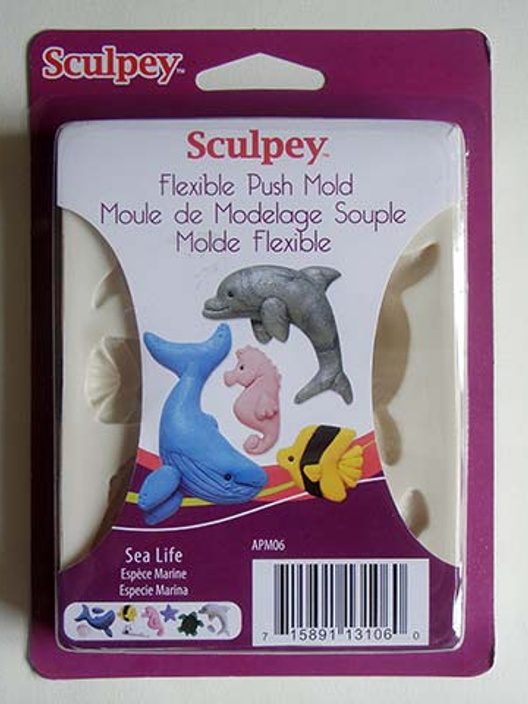 Molde Flexible Especie Marina - Sculpey 1