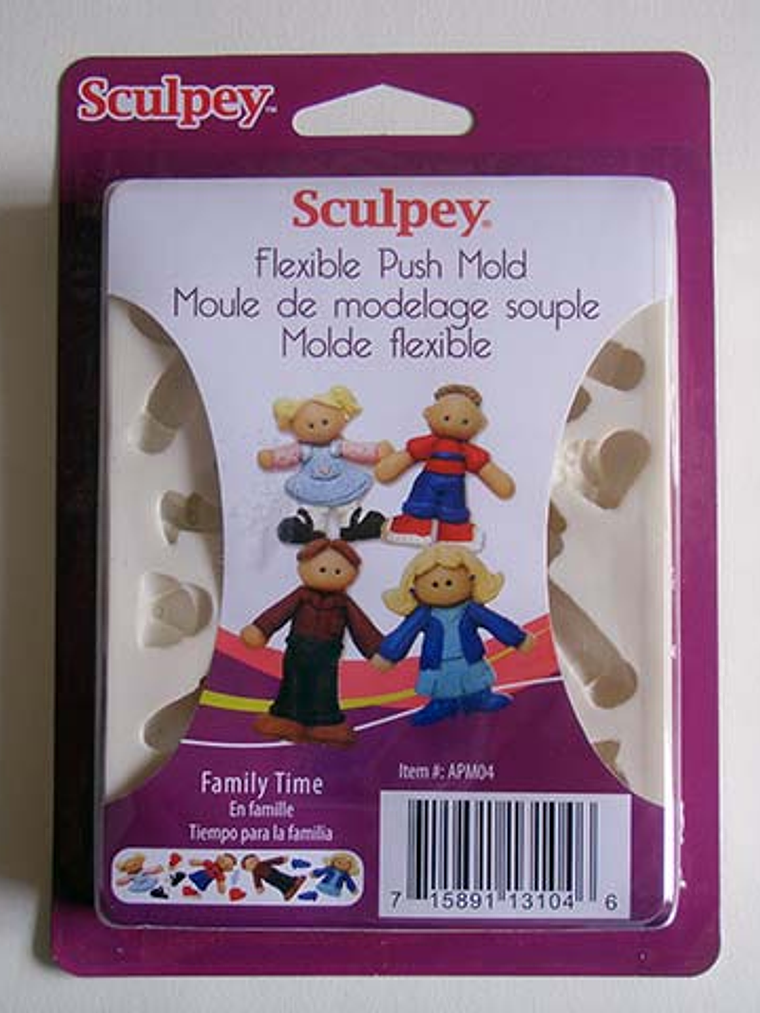 Molde Flexible Tiempo para la Familia - Sculpey 1