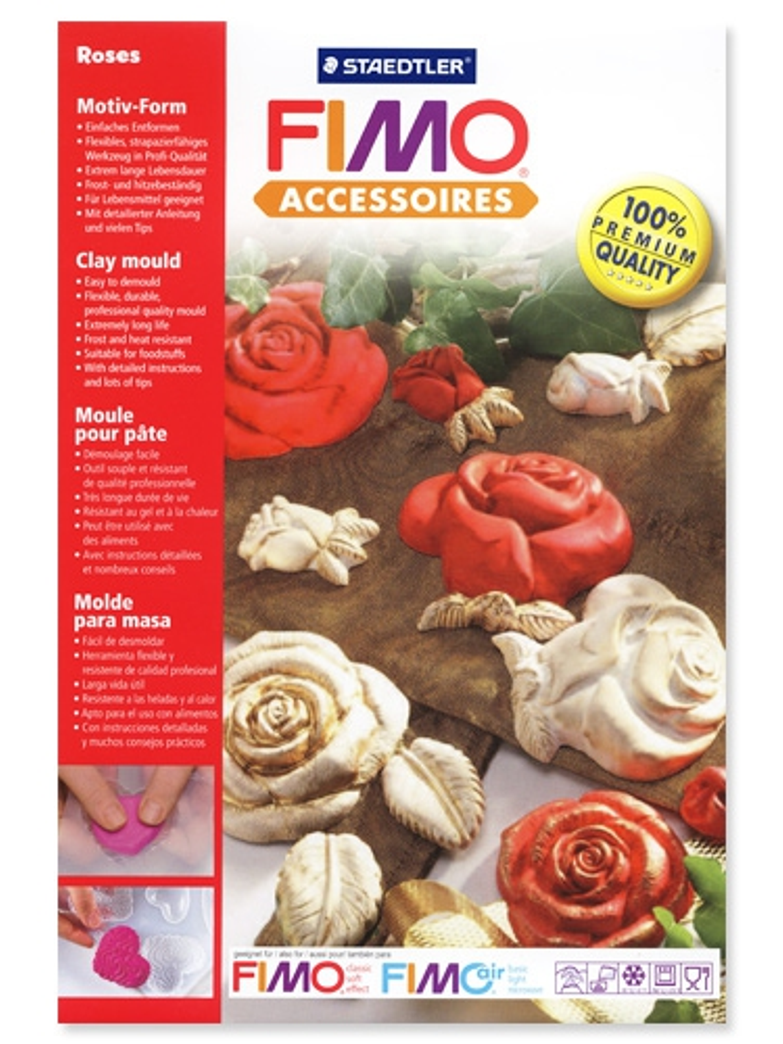 Molde Flexible Rosas - Fimo 2