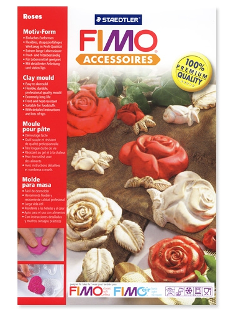 Molde Flexible Rosas - Fimo 2