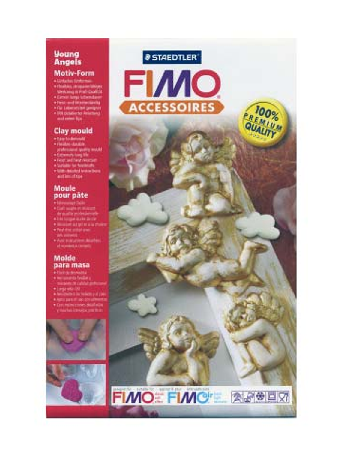 Molde Flexible Ángeles - Fimo 1