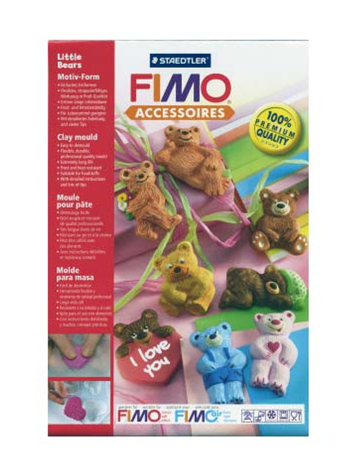 Molde Flexible Ositos - Fimo 1