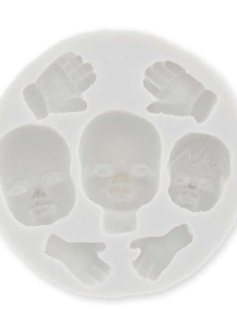 Molde Silicona WeMoule - 3 Caras y Manos 1