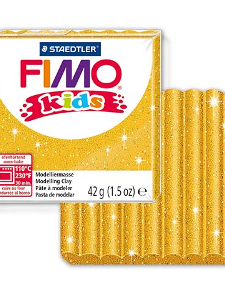 Fimo Kids 42gr - Oro Purpurina (nº 112) 1