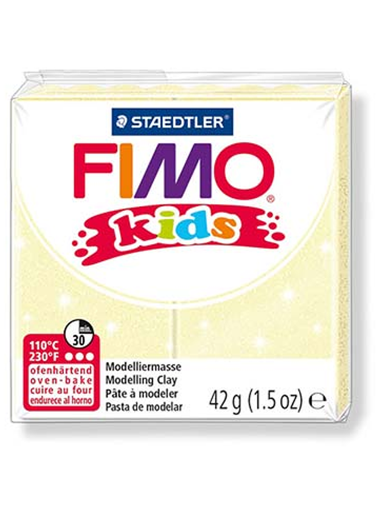 Fimo Kids 42gr - Amarillo Perlado (nº 106) 1