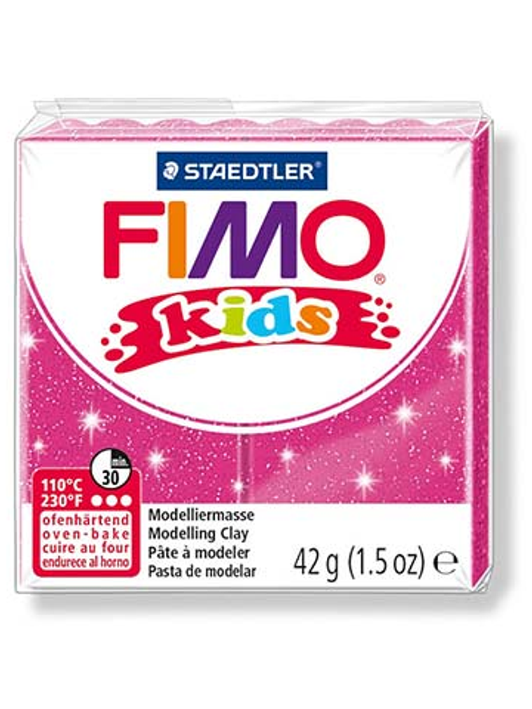 Fimo Kids 42gr - Fucsia Purpurina (nº 262) 1