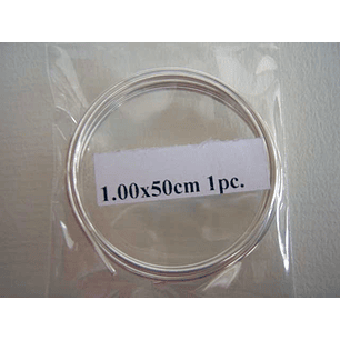 Hilo de plata pura redondo 1,0mmx50cm