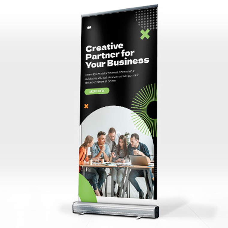 Roller Up Sistema Clip 1x2m 1