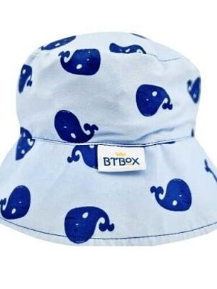 🧢 Chapéu UPF 50+ Baleias – BTBOX 🐳☀️