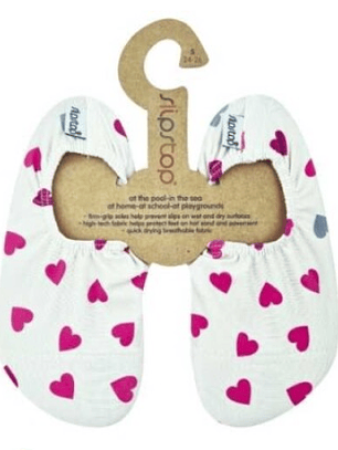 👣 Slipstop Corações 💕 – Calçado leve, seguro e super fofo!