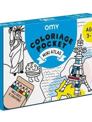 Poster para Colorir Mini Atlas - Omy