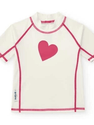 ❤️ Camisola Manga Curta UPF 50+ Coração – BTBOX