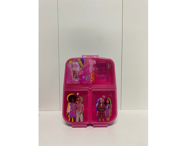 Caixa do Lanche com Divisórias Barbie