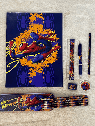 Conjunto de Material de Escrita - Homem Aranha
