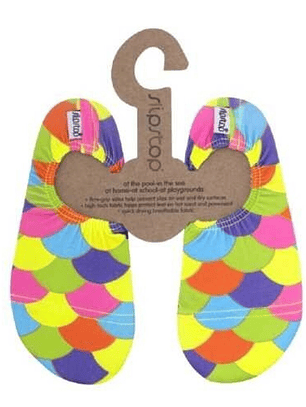 👣 Slipstop Escamas Coloridas – Perfeitas para pequenas sereias e exploradores! 🐚