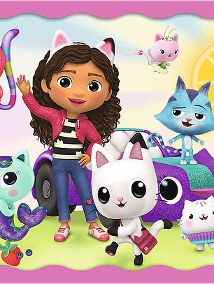 Puzzle 4 em 1 - Gabby's DollHouse