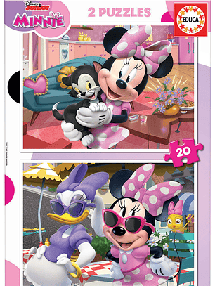 Conjunto de 2 Puzzles - Minnie Mouse