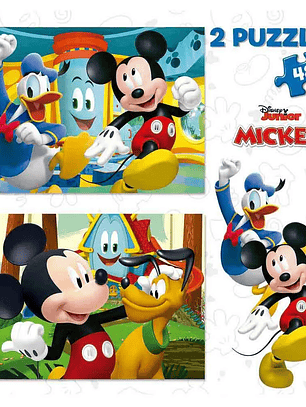 Conjunto de 2 Puzzles - Mickey Mouse 
