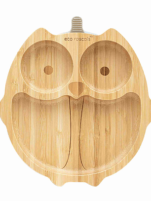 Prato em Bamboo com ventosa Mocho - Eco Rascals 