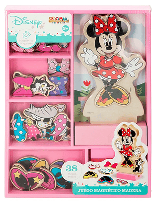 Jogo Magnético em Madeira - Minnie Mouse