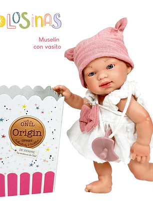 Boneca Pepotines Golosinas Nines d’Onil 26 cm com Chupeta