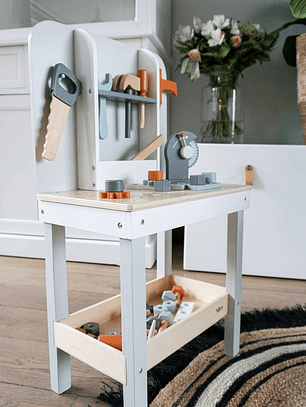 🛠️ Bancada de Ferramentas em Madeira Tryco – Diversão e Criatividade para os Pequenos!