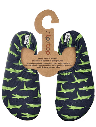 Slip Stop – Padrão Crocodilos 🐊💚 