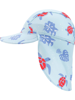 🐢👒 Chapéu UV com Aba para o Pescoço – Modelo Tartarugas – BTBOX